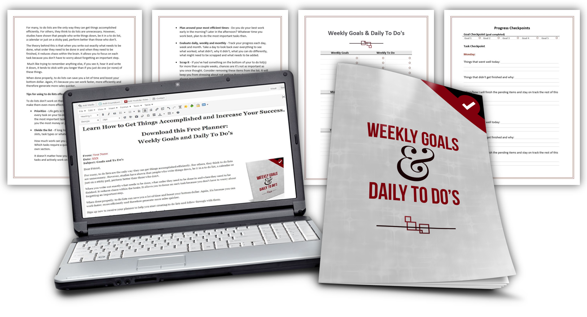 Weekly Goals and Daily To Dos