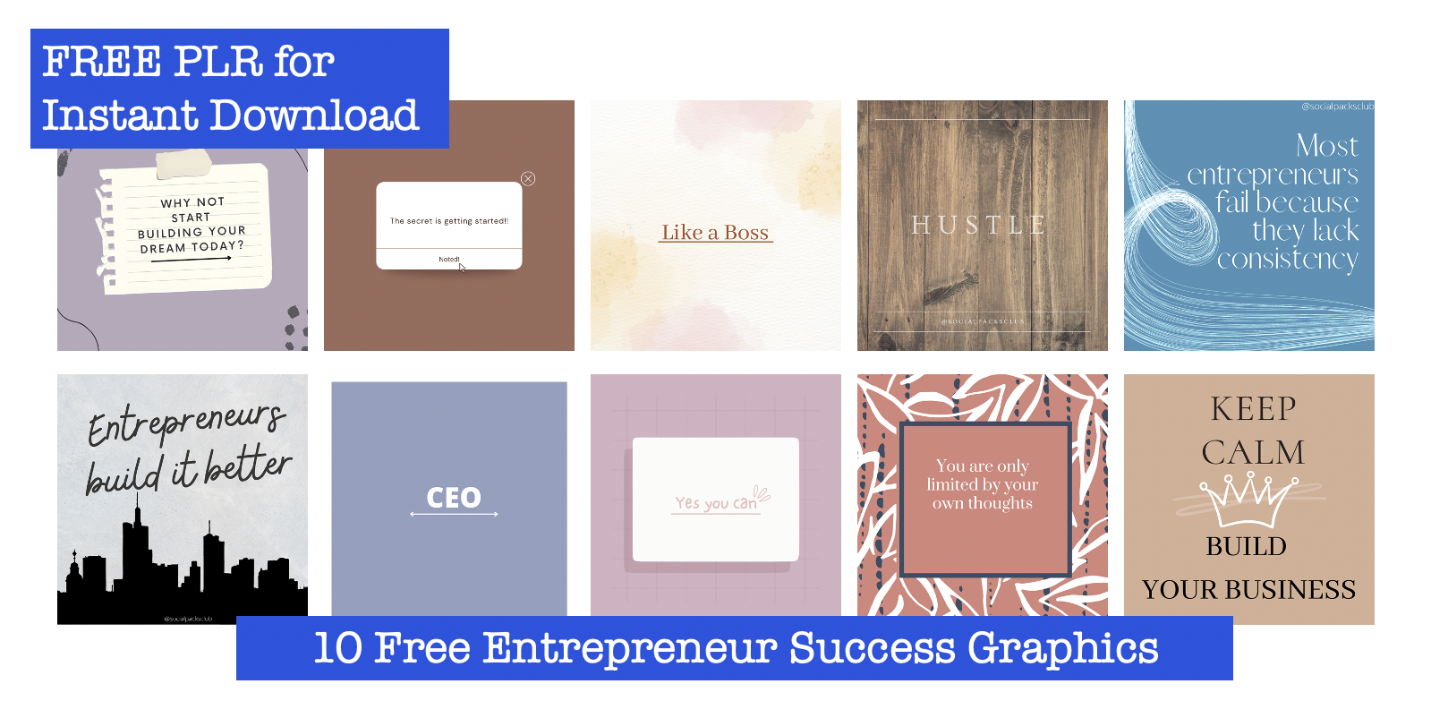 Free Entrepreneur Success Graphics