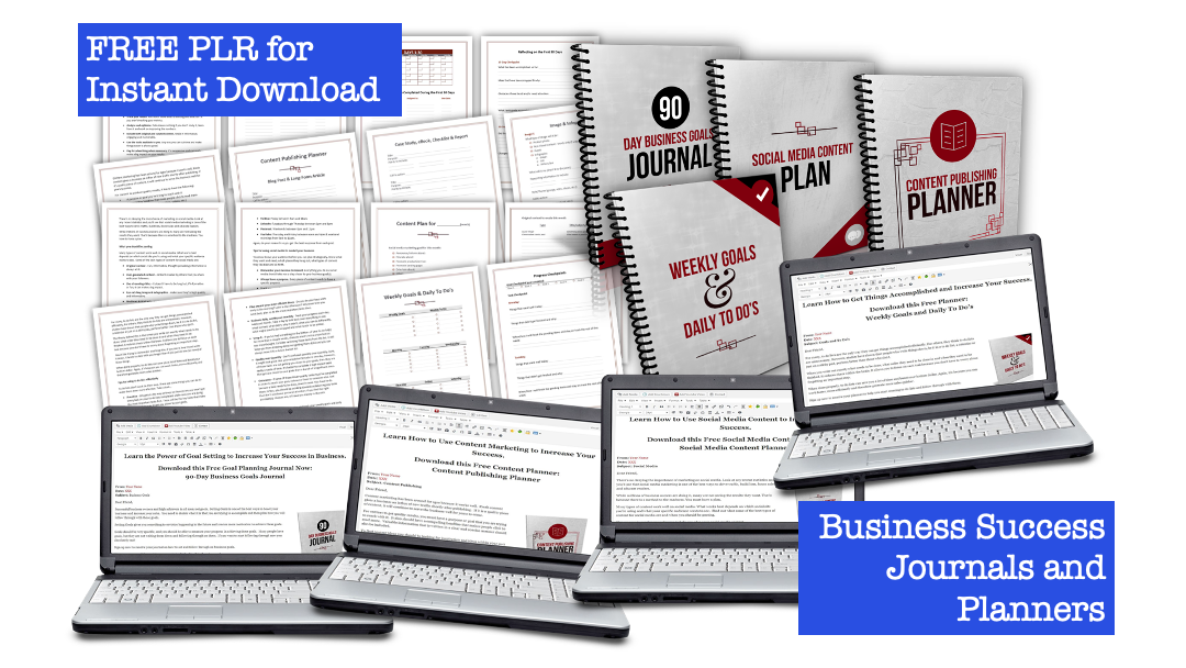 Free PLR - Business Journals and Planners