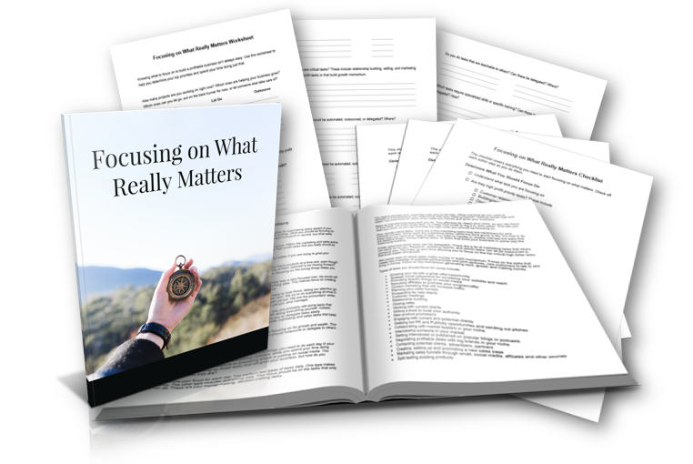 Focusing on What Really Matters PLR Report