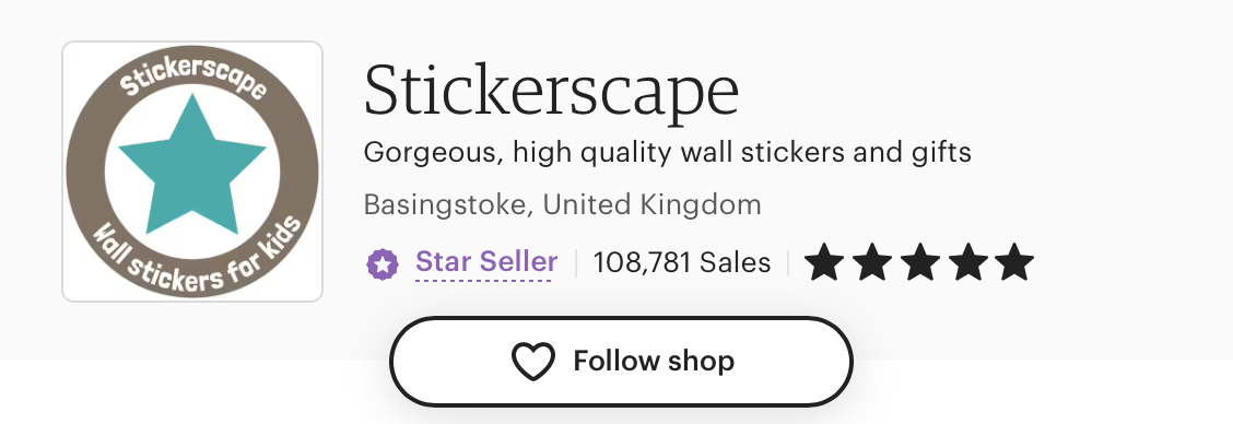 Stickerscape Etsy Shop