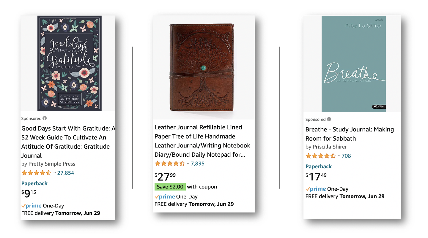 Hot Selling Journals on Amazon