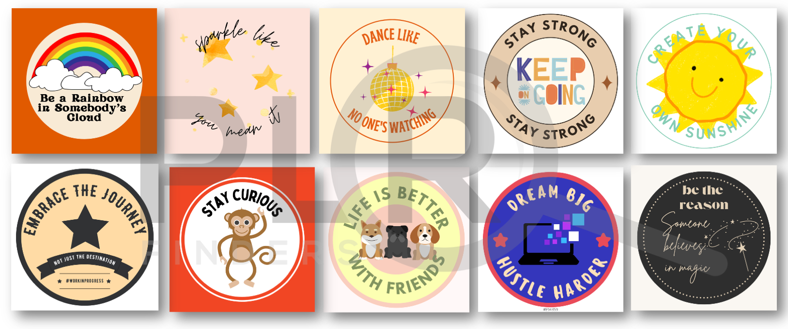 They're nice, right? This is a screenshot of 10 more stickers. 