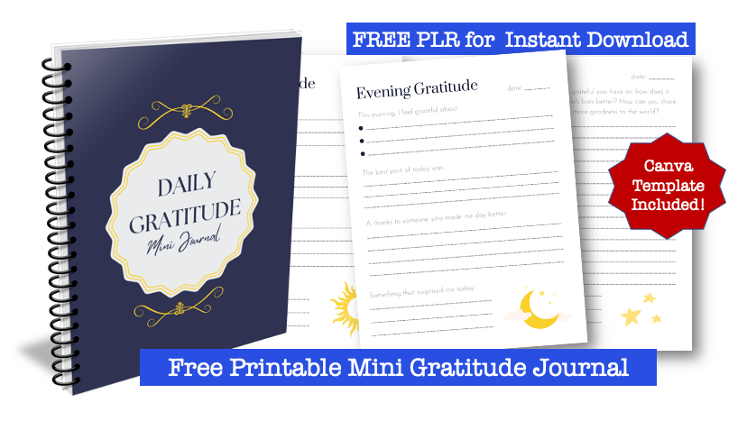 Free PLR: Mini Gratitude Journal