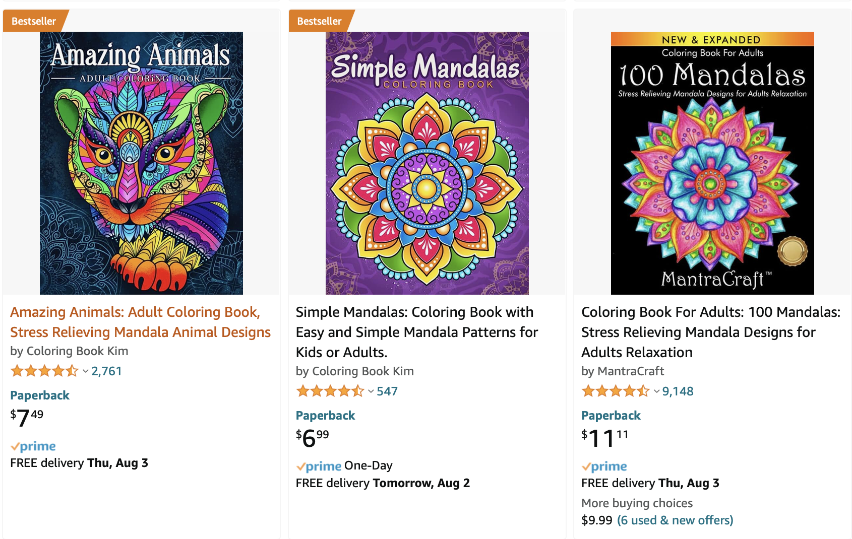 Popular Mandala Coloring Books