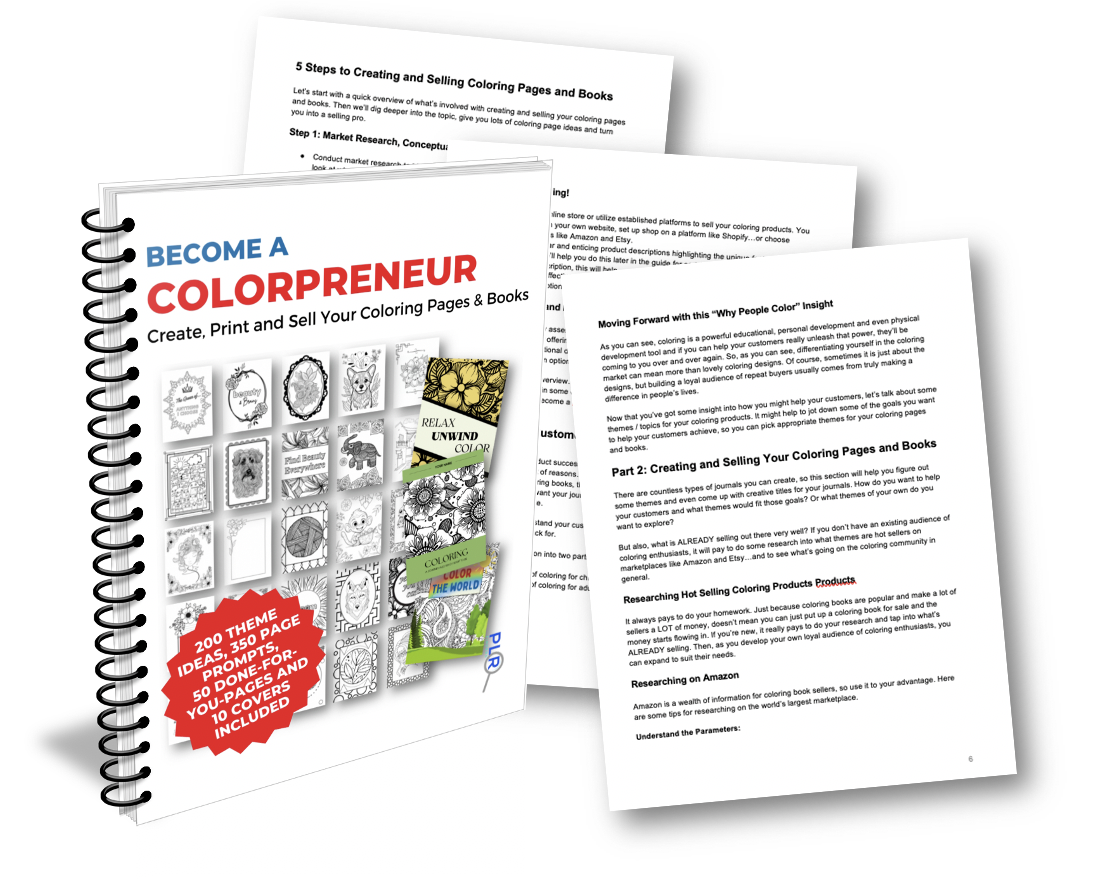 How to Create, Print and Sell Coloring Pages