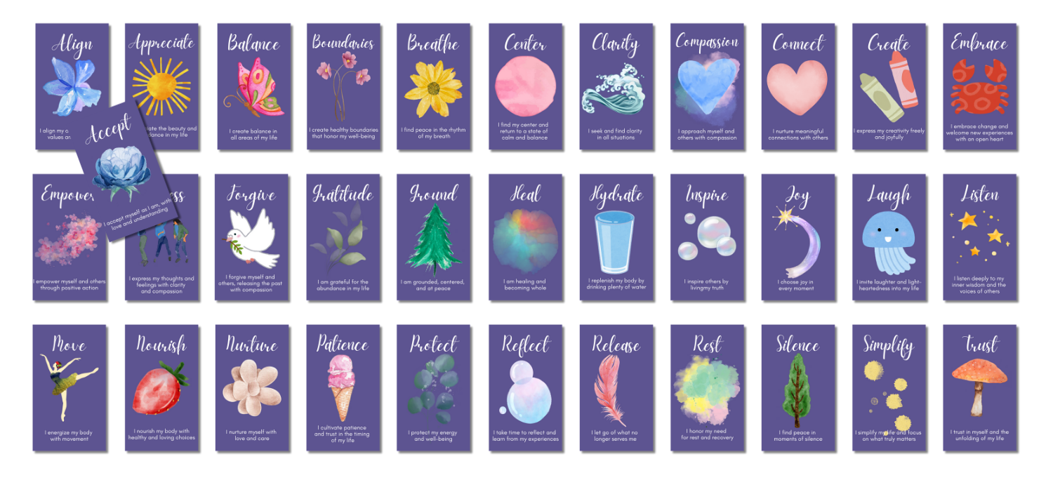 Self-Care Oracle Cards with PLR rights