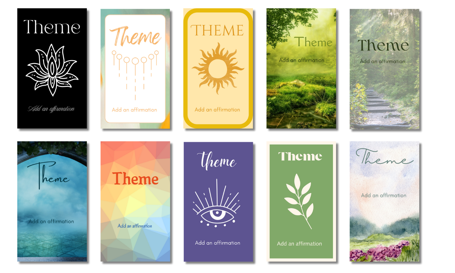 Oracle Card Templates